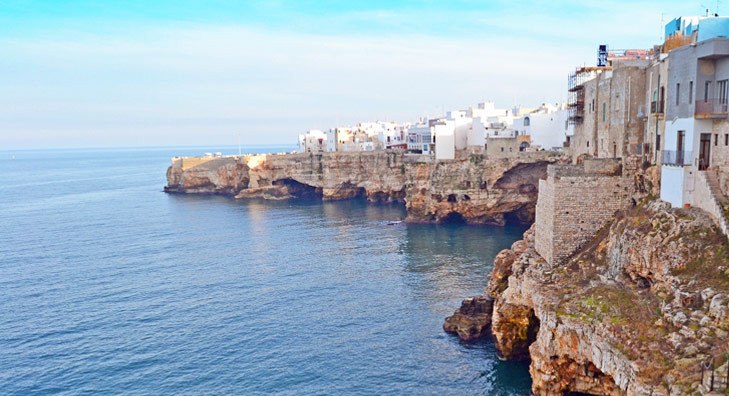 Town near the beach Italy puglia