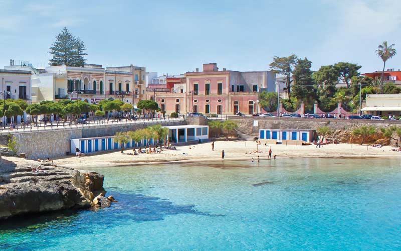 gyönyörű strand Puglia